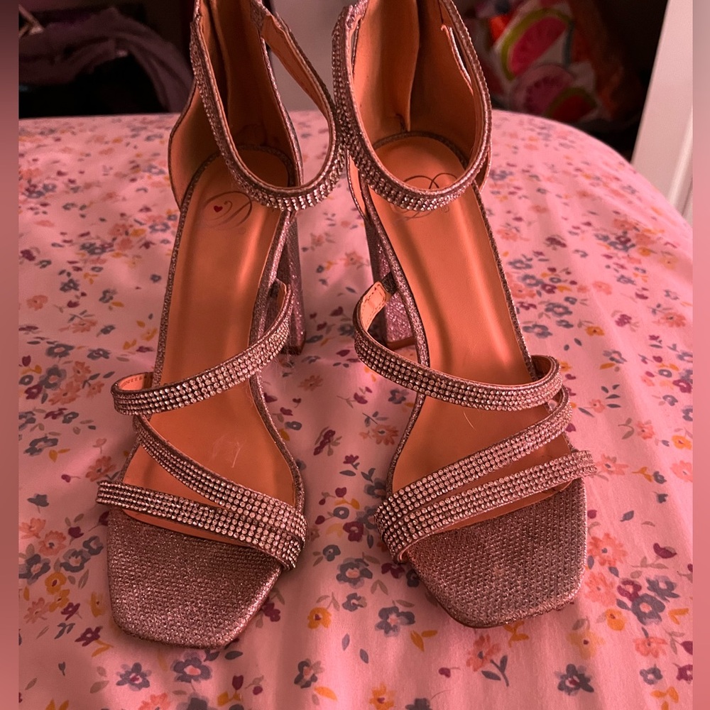 Rhinestone heels